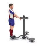 Huitich outdoor triple twister gym equipment designed for full-body workouts and balance training.